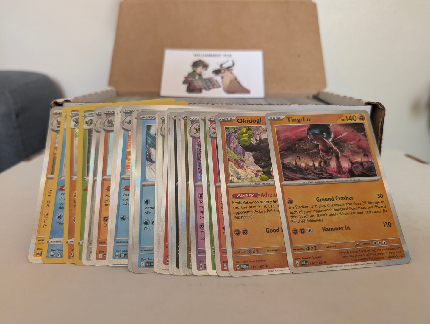 500+ Pokemon Card bulk lot: Commons/Uncommons/Rares + 25 bonus holos