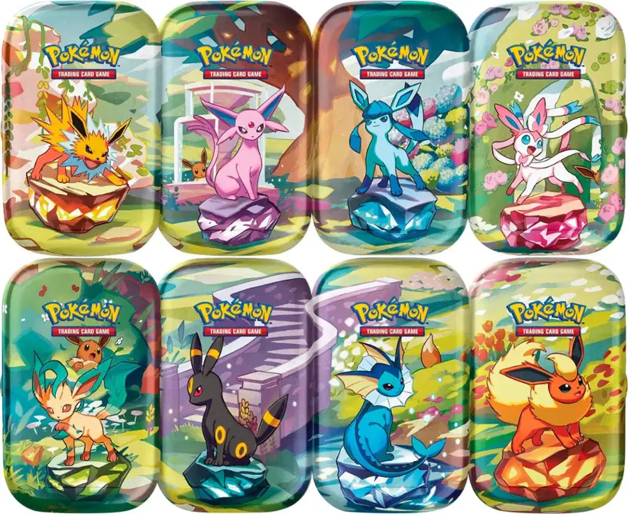 Prismatic Evolutions Mini-tin Display